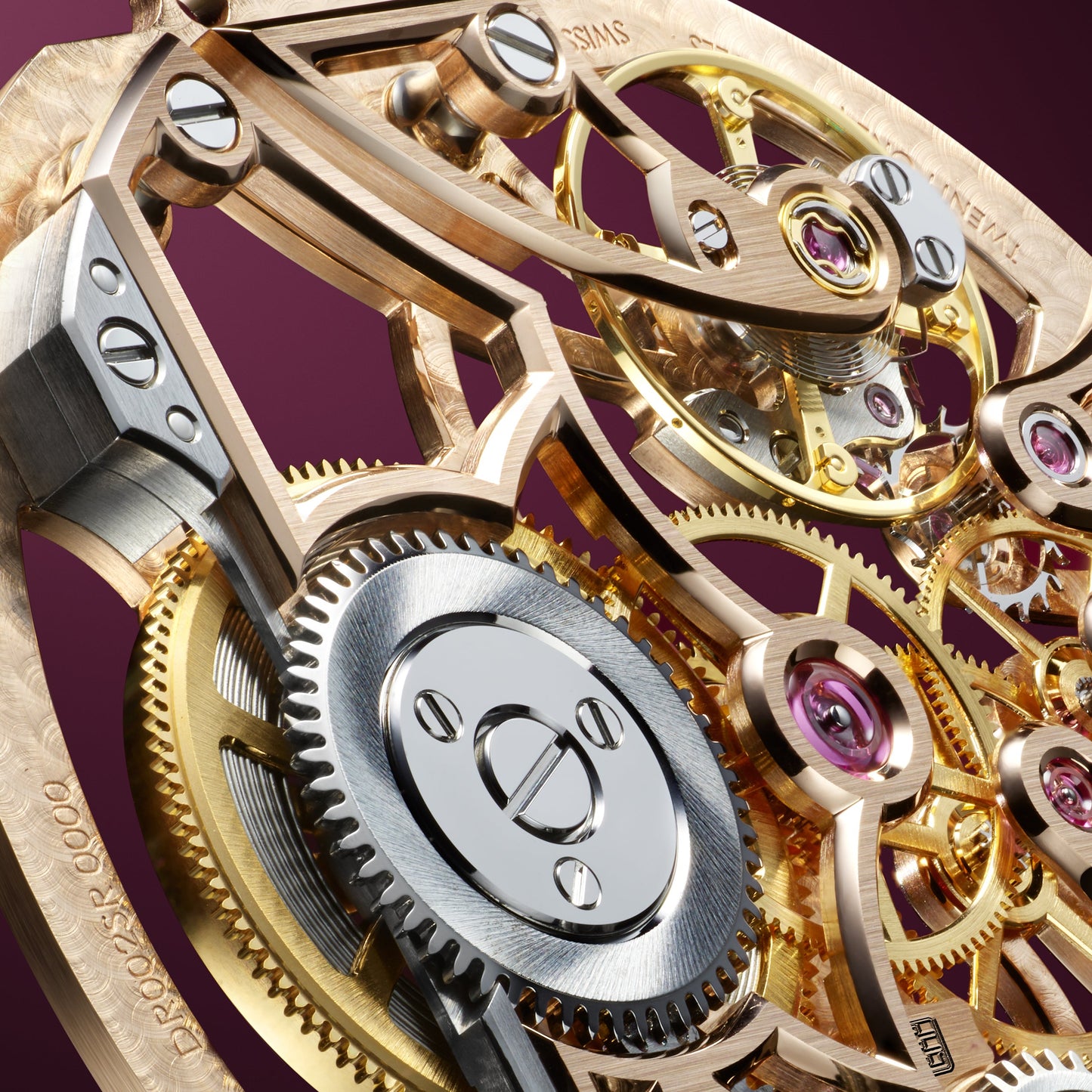 DANIEL ROTH Extra Plat Rose Gold Skeleton