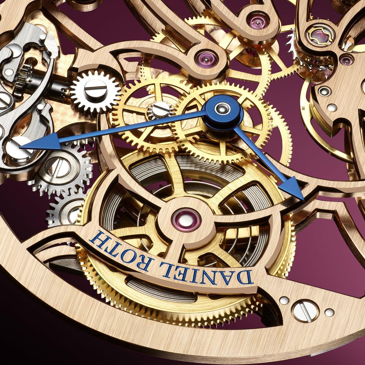 DANIEL ROTH Extra Plat Rose Gold Skeleton