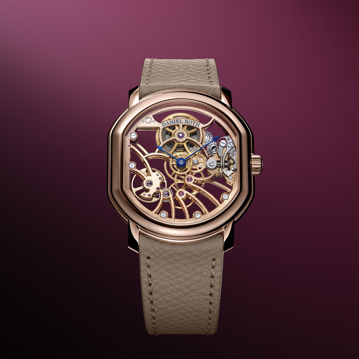 DANIEL ROTH Extra Plat Rose Gold Skeleton