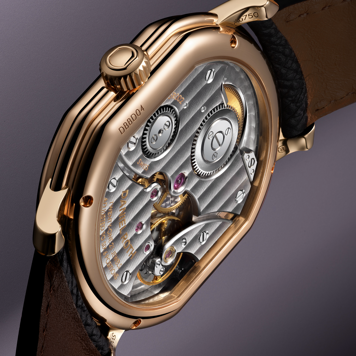 DANIEL ROTH Extra Plat Rose Gold Gilt